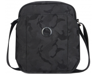 Shoulder bag Delsey Picpus, 18x21.5x6 cm, black camouflage (00335411210)