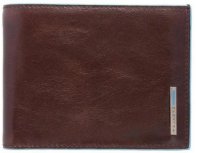 Wallet for men Piquadro Blue Square, genuine leather, brown (472405)