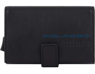 Case for credit card Piquadro Urban, 6.2x2x10 cm, genuine leather, black (PP5649UB00R/NGR)
