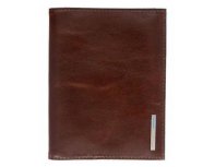 Обложка для паспорта Piquadro Blue Square, 14х10.5х1.2 см, натуральная кожа, коричневый (PP1660B2/MO)