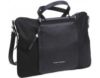 Women's business bag Piquadro Lyra, recycled fabric, black (2047554)