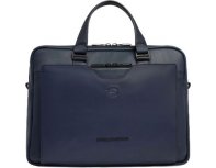 Men's business bag Piquadro Ael, genuine leather, blue (2136422)