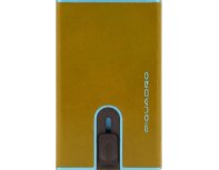 Чехол для кредитных карт Piquadro Blue Square PP4825B2BLR/G, натуральная кожа, желтый (2013901)