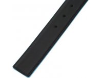 Men's belt Piquadro Blue Square, genuine leather, black/dark blue (1501083)