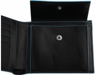Men's wallet Piquadro Blue Square, genuine leather, black [pu257b2r/n]