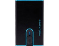 Кардхолдер Piquadro Blue Square, черный, натуральная кожа