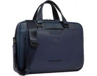 Men's business bag Piquadro Ael, genuine leather, blue (2136422)
