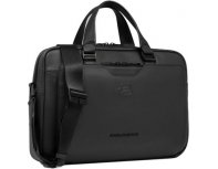 Men's business bag Piquadro Ael, genuine leather, black (2136424)