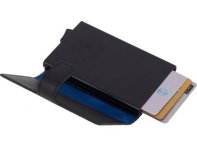 Case for credit card Piquadro Urban, 6.2x2x10 cm, genuine leather, black (PP5649UB00R/NGR)