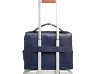 Women's business bag Piquadro Patricia, genuine leather, dark blue (2136308)