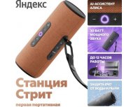 Колонка умная Яндекс Стрит 30Вт, с Алисой на YaGPT, оранжевый (2135146)