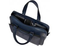 Men's business bag Piquadro Ael, genuine leather, blue (2136422)