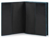 Обложка для документов Piquadro Blue Square, натуральная кожа, черный (1554592)