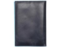 Passport cover Piquadro Blue Square, genuine leather, blue (1499838)