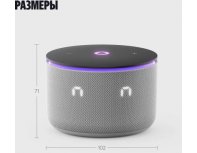 Колонка умная Яндекс Станция Мини 3 Про Zigbee, 18Вт, с Алисой на YaGPT, серый (2117509)