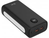 External battery Cactus CS-PBFSJA-30000, 30000mAh, black (2032372)
