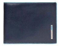 Men's wallet Piquadro Blue Square, blue, genuine leather