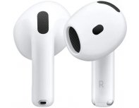 Наушники Apple AirPods 4 A3050,A3053,A3058, Bluetooth, вкладыши, белый [mxp63za/a]