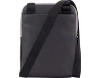 Bag men's Piquadro Urban, genuine leather, black /grey (1701197)