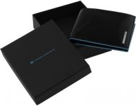 Men's wallet Piquadro Blue Square, genuine leather, black [pu257b2r/n]