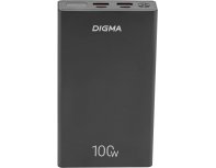 Аккумулятор внешний Digma DGPD100WA, 20000 мAч, черный (1995301)