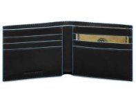Кошелек мужской Piquadro Blue Square, черный, кожа натуральная