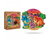Пазл деревянный Active Puzzles Семья трицератопсов