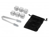 Whiskey set Master of Wine Skye with steel cooling stones, tongs, and a pouch in a box