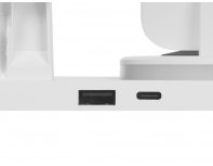Станция зарядная складная с беспроводной зарядкой Evolt Flashport, 15 Вт, белый (591077)