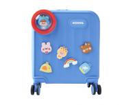Чемодан детский Koool Family 21х37х46 см, синий