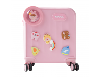Чемодан детский Koool Family 21х37х46 см, розовый