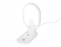 Charging station wireless 4-in-1 Evolt Portal with lamp, 15 W, white (592206)