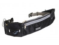 Belt bag Doog Maxi, black and grey, 42x10x1.5 cm