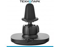 Держатель автомобильный с беспроводной зарядкой uBear Way Magnetic Car mount with Wireless Charging (WL19BL18WY-ADM)
