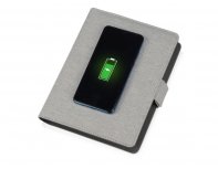 Органайзер с беспроводной зарядкой Evolt  Powernote, 5000 мАч, светло-серый (593918)