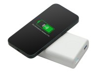 Аккумулятор внешний беспроводной 2-в-1 Qjet с функцией зарядки Apple Watch, QC/PD AtomIQ, 10000 мАч, белый (595846)