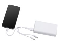 Аккумулятор внешний беспроводной 2-в-1 Qjet с функцией зарядки Apple Watch, QC/PD AtomIQ, 10000 мАч, белый (595846)