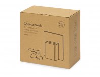 Set cheese Eat&Bite Break: 2 ceramic knives on a wooden stand, ceramic board (825908)
