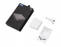 Battery external Evolt Brick 5 with fast charging PD, 5000 mAh, white (392306)