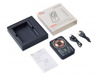 External wireless magnetic battery Qjet MagnifIQ with QC\PD, 10000 mAh, 15W, black (597127)
