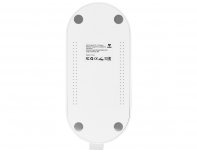 Charging station wireless 4-in-1 Evolt Portal with lamp, 15 W, white (592206)