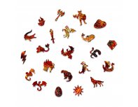 Пазл деревянный Active Puzzles Огненный дракон