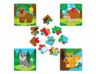 Пазл деревянный Active Puzzles Лесные животные