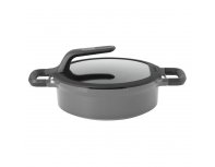Saucepan with lid Berghoff Gem 24 cm grey 2307422