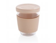 Glass borosilicate Ukiyo tumbler with silicone lid and holder (P432.709)