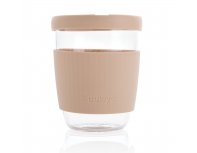 Glass borosilicate Ukiyo tumbler with silicone lid and holder (P432.709)