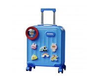 Чемодан детский Koool Family 21х37х46 см, синий