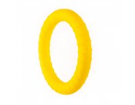 Rubber dog toy SkyRus Ring, yellow, 18x18x2.7cm (145105/yellow)