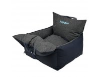 Car seat for dogs Puppia Car Seat dark blue, 48х46х43 cm, M RA-325563