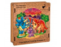 Пазл деревянный Active Puzzles Семья трицератопсов